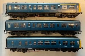 32-912 Class 108 Three Car DMU BR Blue