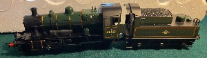 32-825 Ivatt 2MT 46521 BR lined Green L/crest