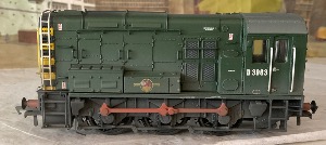 32-117 Class 08 Diesel Shunter D3963 (Weathered)