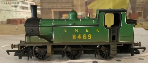 J83 LNER Tank 8469 weathered DCC Fitted